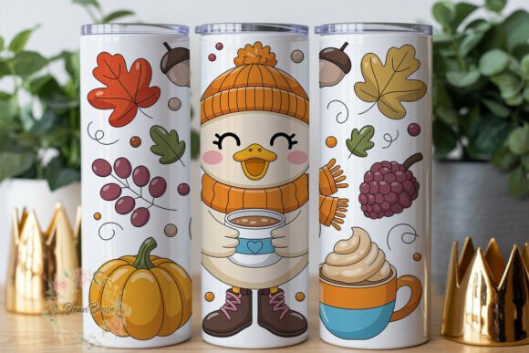 Autumn Duck Hot Cocoa 20oz Tumbler Wrap