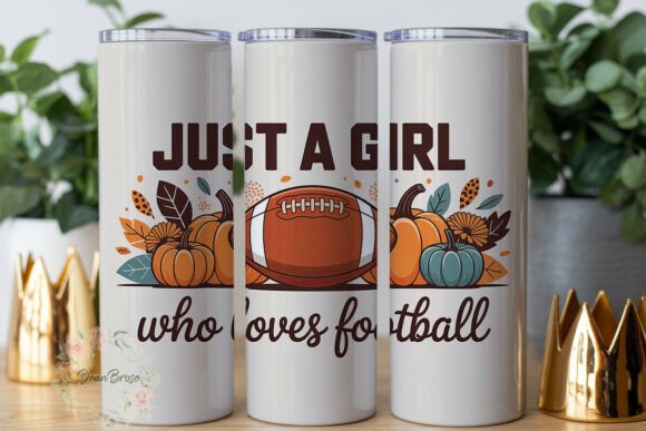 Autumn Sports Girl 20oz Tumbler Wrap