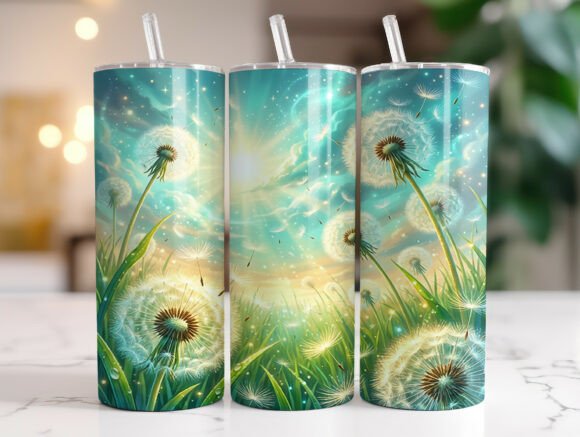 Dandelion Field Spring Tumbler Wrap