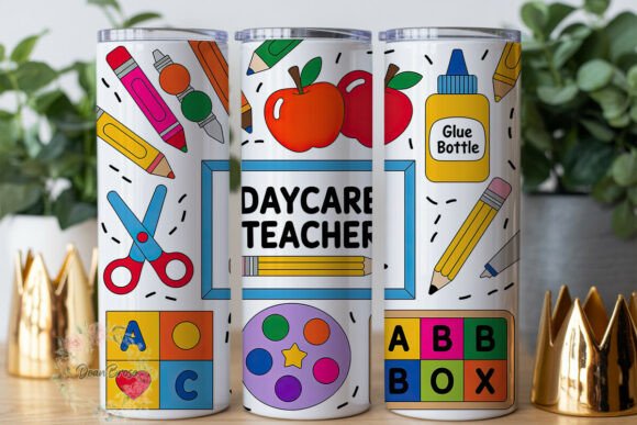 Daycare Teacher Supplies Tumbler Wrap