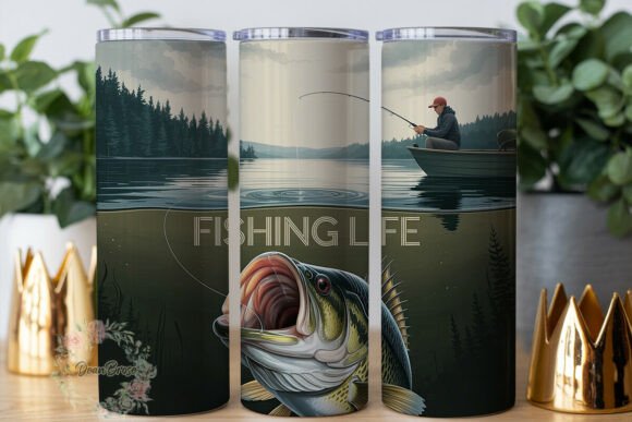 Fishing Life 20oz Tumbler Wrap