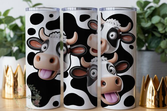 Funny Cow Print 20oz Tumbler Wrap