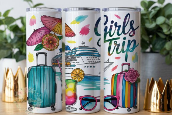 Girls Trip Cruise Vacation 20oz Tumbler