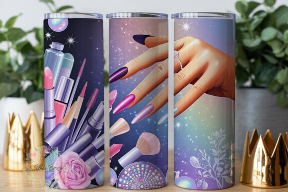 Glam Nail Beauty Sparkle 20oz Tumbler