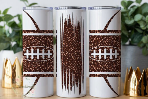 Glitter Sports Ball 20oz Tumbler Wrap