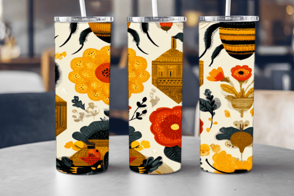 Golden Honeybee Tumbler Wrap
