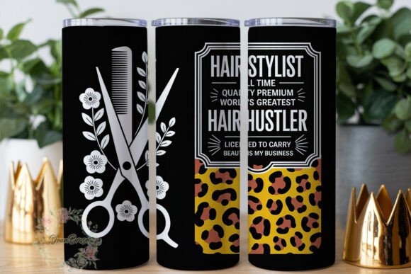 Hair Stylist Leopard Print 20oz Tumbler
