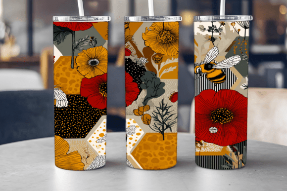 Honey Hive Pattern Tumbler
