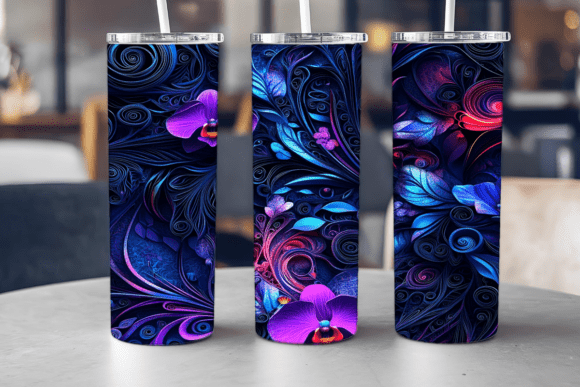 Orchid Floral Elegance Tumbler