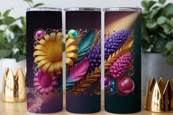 Radiant Floral Fantasy 20oz Tumbler Wrap